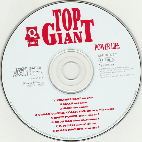 Various - Quick Top Giant Vol 1 - Power Life | Versailles (983479 2 F) - 3 Various - Quick Top Giant Vol 1 - Power Life | Versailles (983479 2 F) - 3