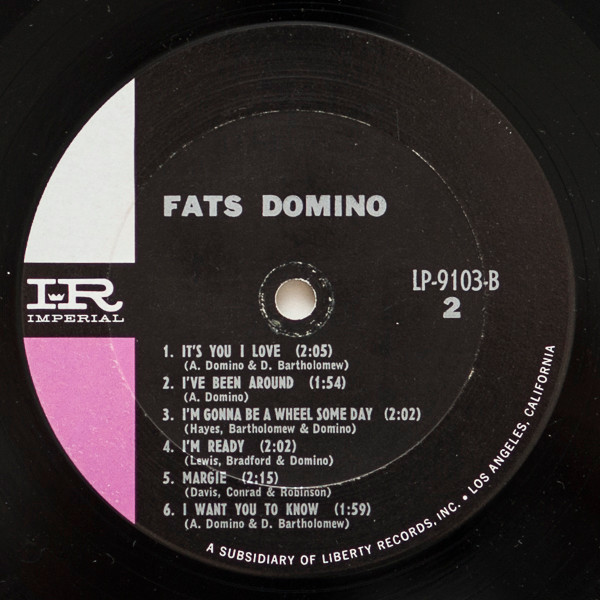 Fats Domino - Sings Million Record Hits | Imperial (LP-9103) - 4