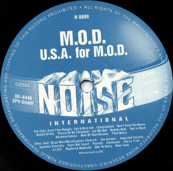 Method Of Destruction - U.S.A. For M.O.D. | Noise International (N 0089) - 3
