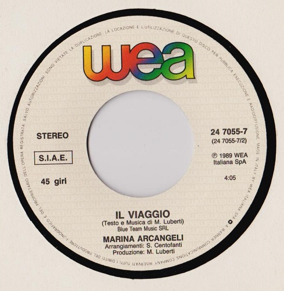 Marina Arcangeli - Il Poeta | WEA (247055 7) - 4