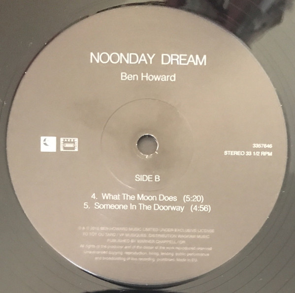 Ben Howard - Noonday Dream | Tôt Ou Tard (3357646) - 4 Ben Howard - Noonday Dream | Tôt Ou Tard (3357646) - 4