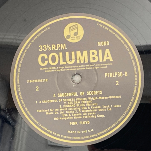 Pink Floyd - A Saucerful Of Secrets | Columbia (19075921601) - 4 Pink Floyd - A Saucerful Of Secrets | Columbia (19075921601) - 4