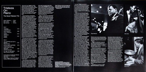 The Oscar Peterson Trio - Tristeza On Piano | MPS Records (68.081) - 2