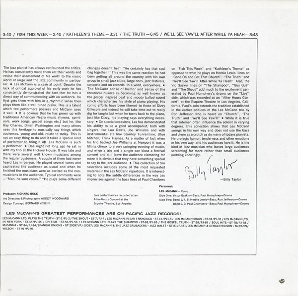 Les McCann - A Bag Of Gold | Pacific Jazz (ST-20107) - 3 Les McCann - A Bag Of Gold | Pacific Jazz (ST-20107) - 3