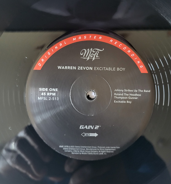 Warren Zevon - Excitable Boy | Mobile Fidelity Sound Lab (MFSL 2-513) - 3