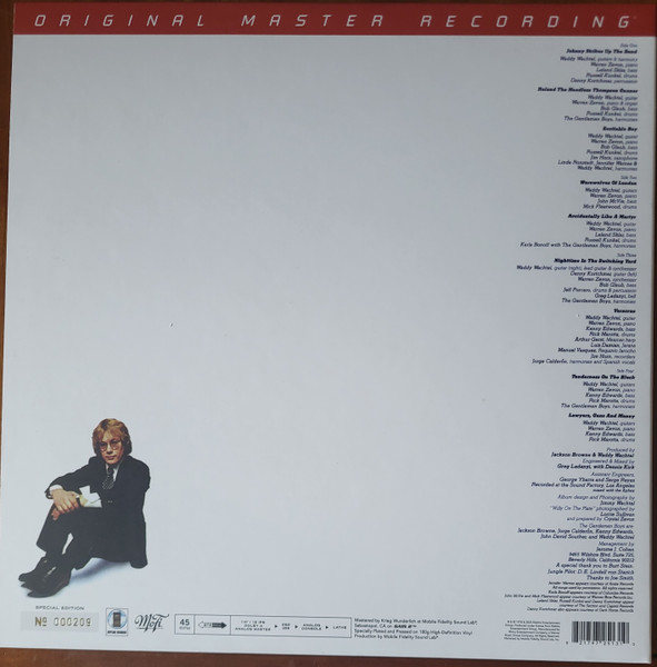 Warren Zevon - Excitable Boy | Mobile Fidelity Sound Lab (MFSL 2-513) - 2
