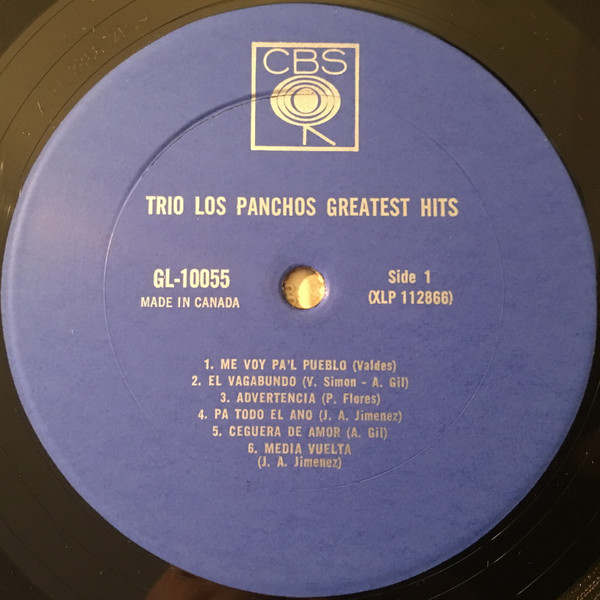 Trio Los Panchos - Trio Los Panchos Greatest Hits | CBS (GL 10055) - 3
