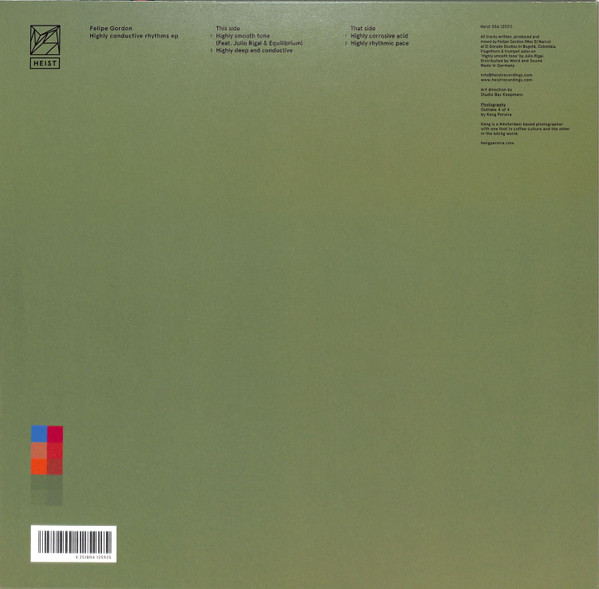 Felipe Gordon - Highly Conductive Rhythms EP | Heist (Heist 056) - 2 Felipe Gordon - Highly Conductive Rhythms EP | Heist (Heist 056) - 2