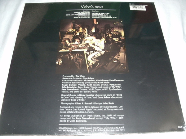 The Who - Who's Next | MCA Records (MCA-1691) - 2 The Who - Who's Next | MCA Records (MCA-1691) - 2