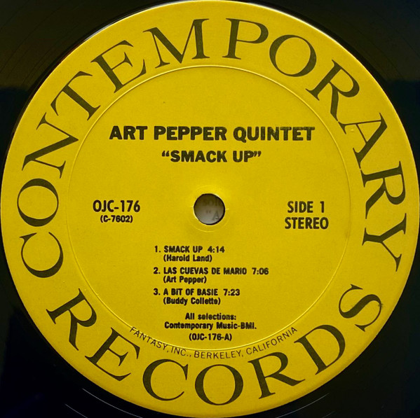Art Pepper Quintet - Smack Up | Original Jazz Classics (OJC-176) - 3