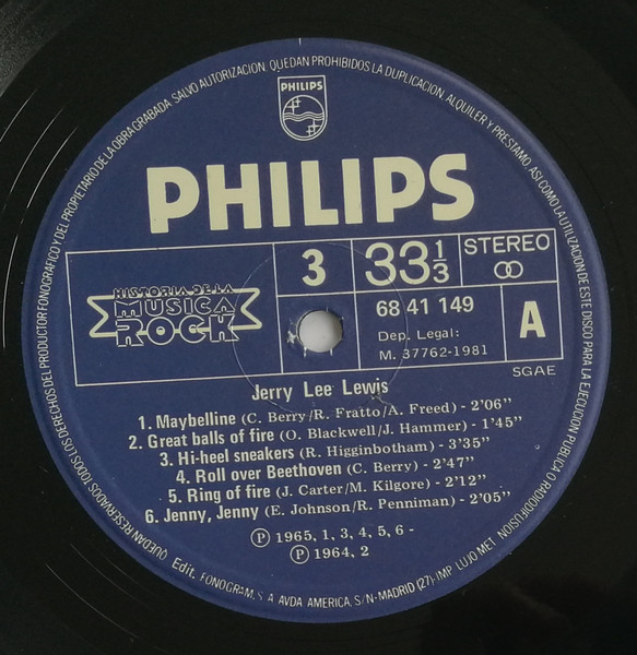 Jerry Lee Lewis - Jerry Lee Lewis | Philips (68 41 149) - 3 Jerry Lee Lewis - Jerry Lee Lewis | Philips (68 41 149) - 3