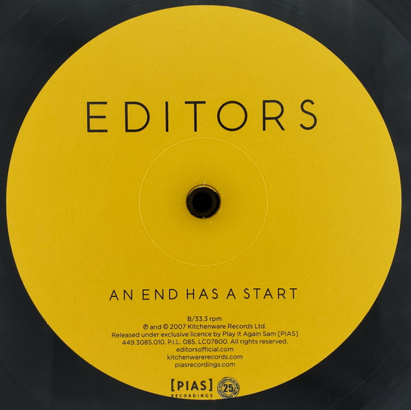 Editors - An End Has A Start | Kitchenware Records (449.3085.010) - 4