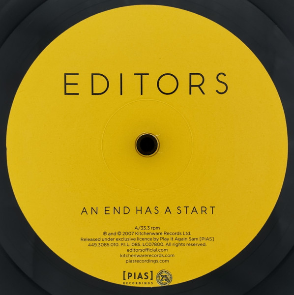 Editors - An End Has A Start | Kitchenware Records (449.3085.010) - 3
