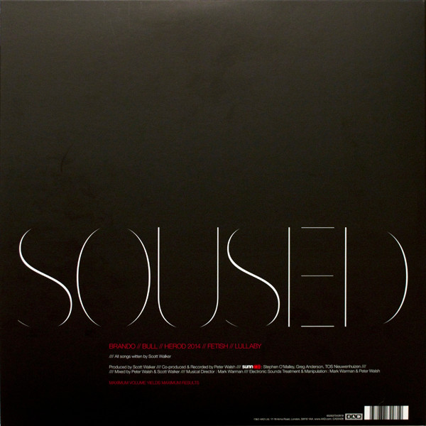 Scott Walker + Sunn O))) - Soused | 4AD (CAD 3428) - 3