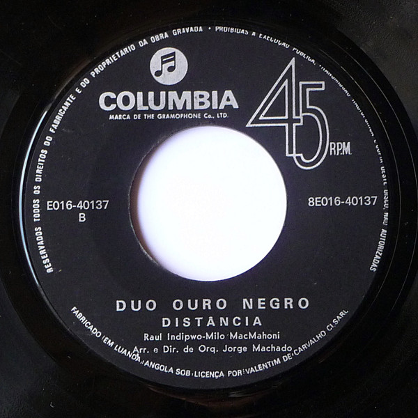 Duo Ouro Negro - Hino À Paz | Columbia (8E 016 40137) - 4
