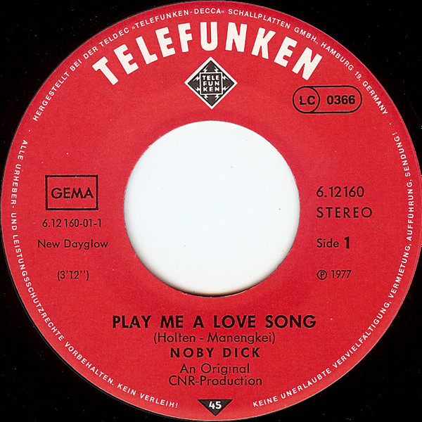 Noby Dick - Play Me A Love Song | Telefunken (6.12 160) - 3