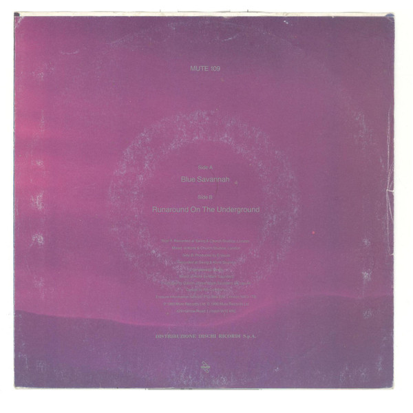 Erasure - Blue Savannah | Mute (MUTE 109) - 2