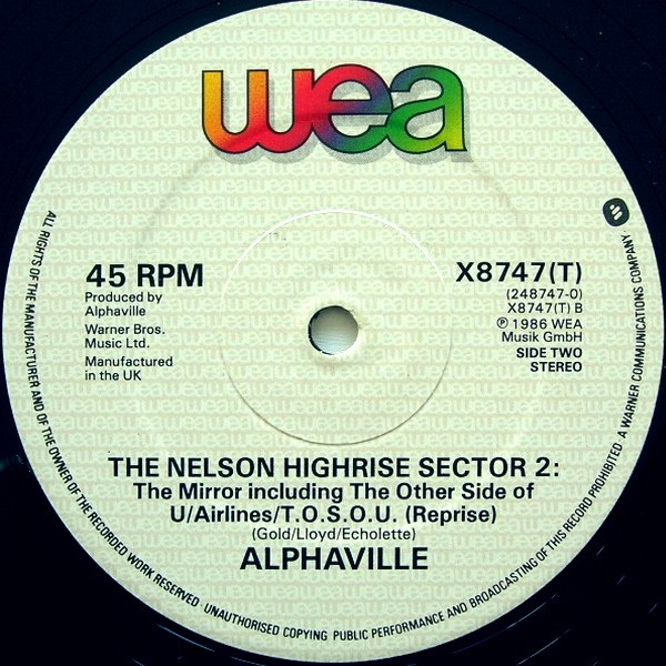 Alphaville - Dance With Me (Empire Remix) | WEA (X8747 T) - 4 Alphaville - Dance With Me (Empire Remix) | WEA (X8747 T) - 4
