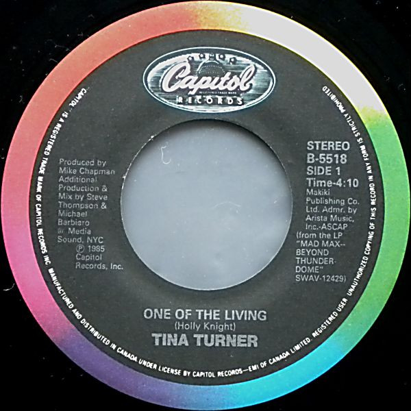 Tina Turner - One Of The Living (7") [Vinyl] | Capitol Records (B-5518) - 3