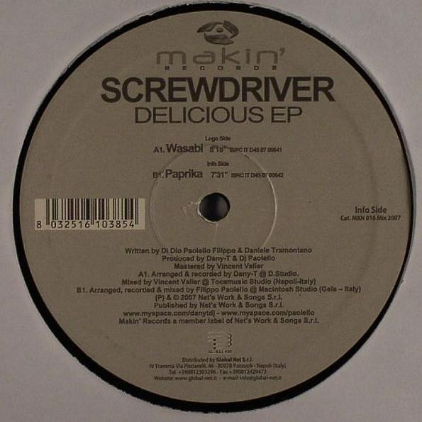 Screwdriver - Delicious EP | Makin' Records (MKN 016) - 2