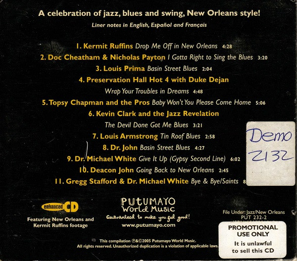 Various - New Orleans | Putumayo World Music (PUT 232-2) - 2