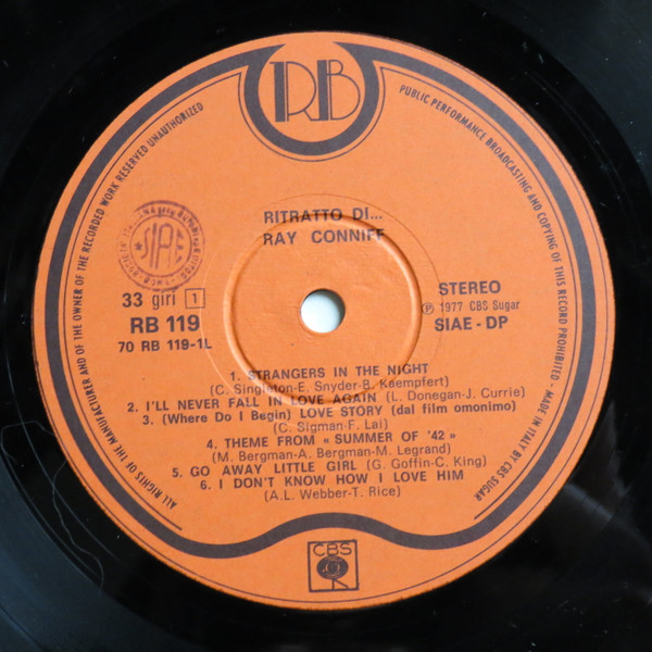 Ray Conniff - Ritratto Di Ray Conniff | Record Bazaar (RB 119) - 3 Ray Conniff - Ritratto Di Ray Conniff | Record Bazaar (RB 119) - 3