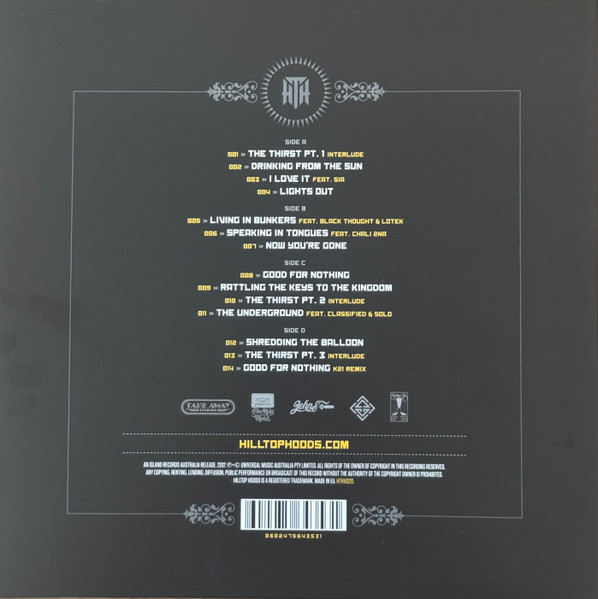 Hilltop Hoods - Drinking from the Sun | Island Records Australia (HTHV020) - 2