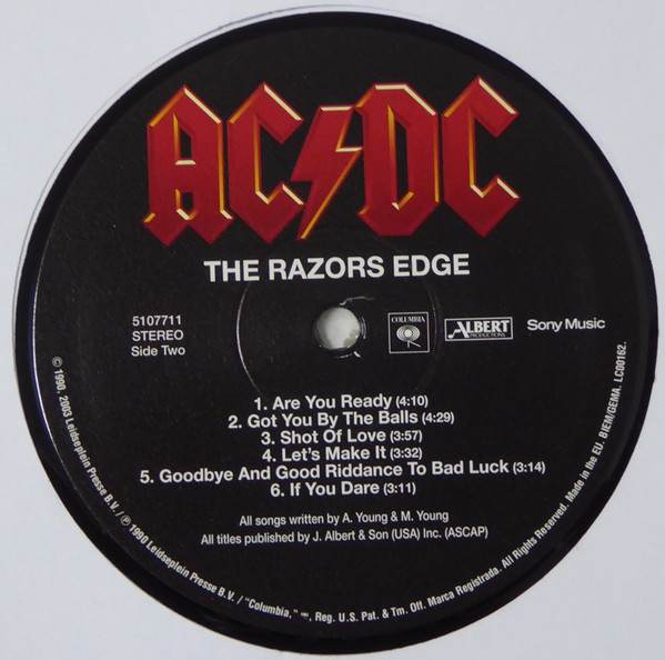 AC/DC - The Razors Edge | Columbia (5107711) - 3 AC/DC - The Razors Edge | Columbia (5107711) - 3
