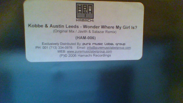 Kobbe & Austin Leeds - Wonder Where My Girl Is? | Hamachi (HAM-006) - main