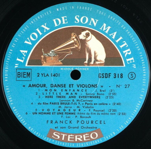 Franck Pourcel Et Son Grand Orchestre - Amour, Danse Et Violons N° 27 | La Voix De Son Maître (GSDF 318) - 3 Franck Pourcel Et Son Grand Orchestre - Amour, Danse Et Violons N° 27 | La Voix De Son Maître (GSDF 318) - 3
