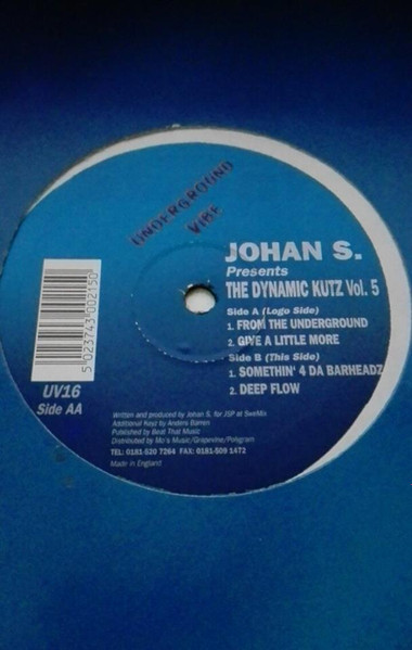 Johan S. - The Dynamic Kutz Vol. 5 | Underground Vibe (UV16) - main