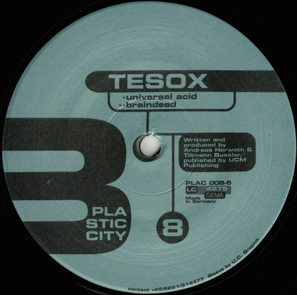 Tesox - Funky Bassline | Plastic City (PLAC 008-6) - 2