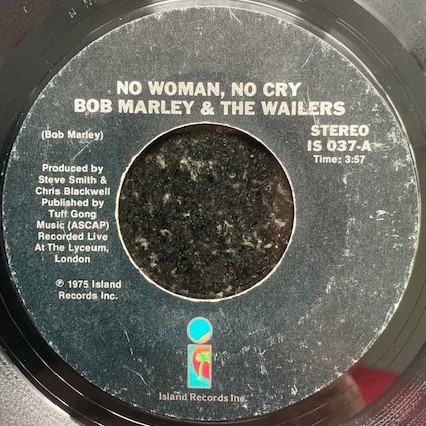 Bob Marley & The Wailers - No Woman, No Cry | Island Records Ltd. (IS 037) - main