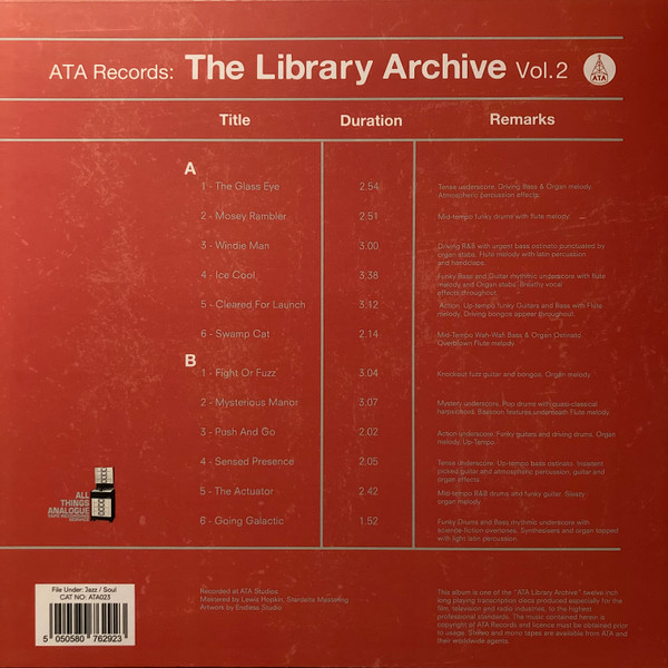 ATA Records - The Library Archive Vol. 2 | ATA Records (ATA023) - 2 ATA Records - The Library Archive Vol. 2 | ATA Records (ATA023) - 2