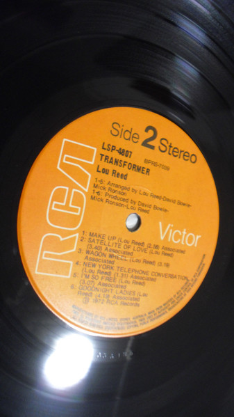 Lou Reed - Transformer | RCA Victor (LSP-4807) - 4 Lou Reed - Transformer | RCA Victor (LSP-4807) - 4