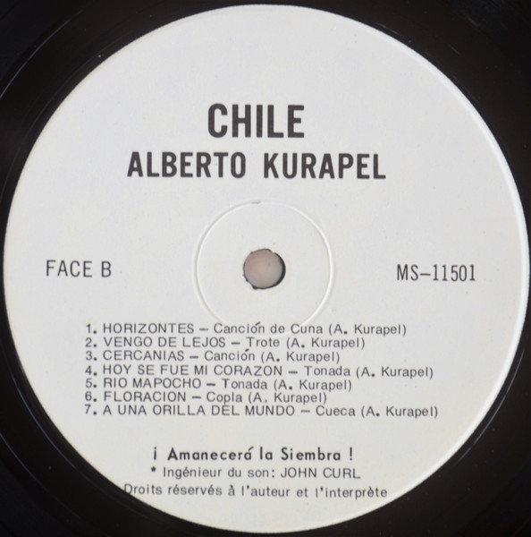 Alberto Kurapel - Amanecerá La Siembra | Not On Label (KAU-4444) - 4 Alberto Kurapel - Amanecerá La Siembra | Not On Label (KAU-4444) - 4