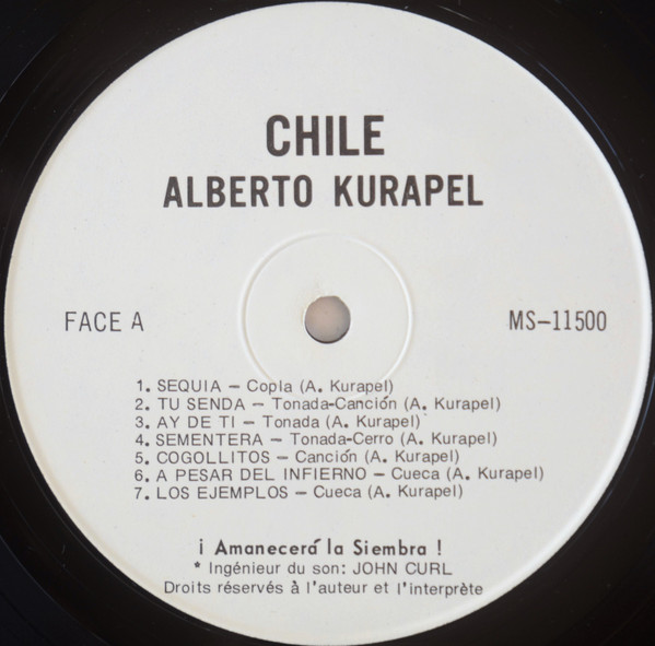 Alberto Kurapel - Amanecerá La Siembra | Not On Label (KAU-4444) - 3 Alberto Kurapel - Amanecerá La Siembra | Not On Label (KAU-4444) - 3