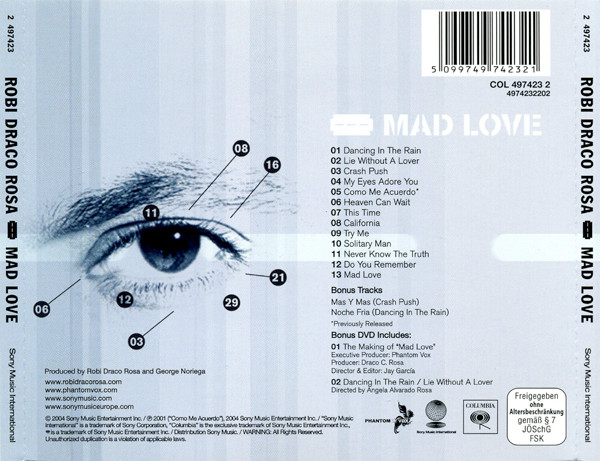 Robi Rosa - Mad Love | Columbia (COL 497423 2) - 2