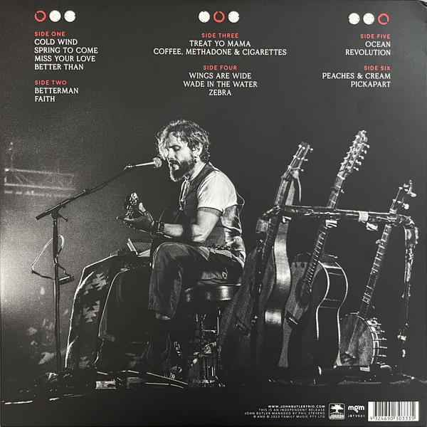 John Butler - Live In Paris - 2LP | Jarrah Records (JBTV021) - 2