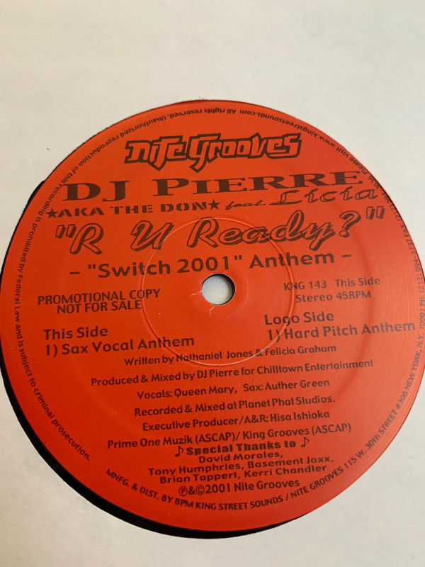 DJ Pierre a.k.a The Don feat. Licia - R U Ready? (Switch 2001 Anthem) | Nite Grooves (KNG 143)