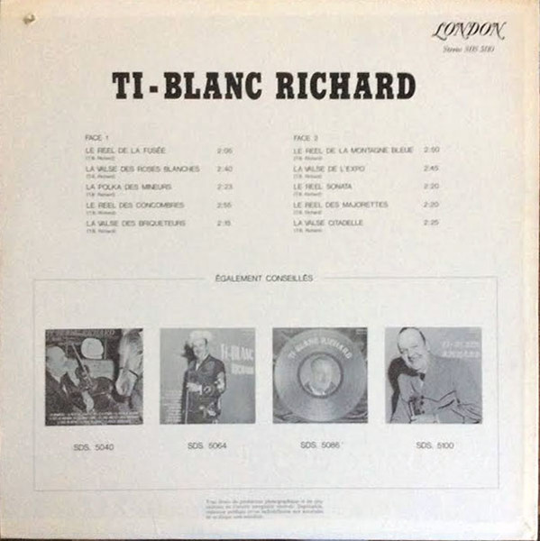 Ti-Blanc Richard - Ti-Blanc Richard | London Records (SDS 5110) - 2