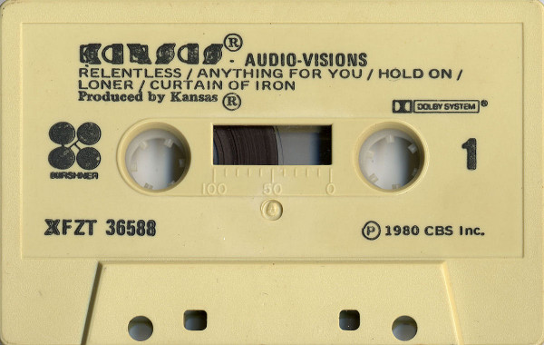 Kansas - Audio-Visions [Cassette] | Kirshner (XFZT 36588) - 4