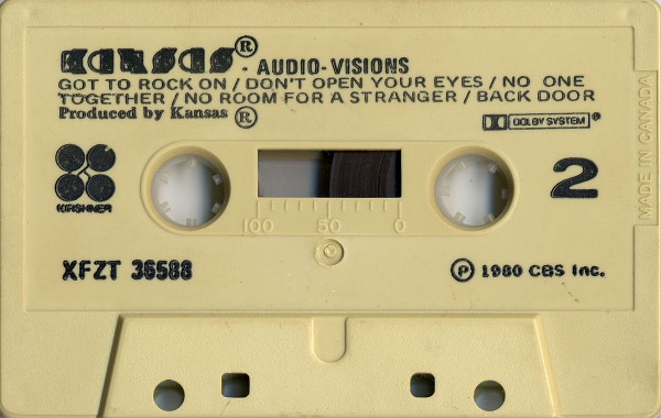 Kansas - Audio-Visions [Cassette] | Kirshner (XFZT 36588) - 5