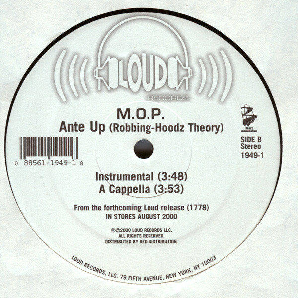 M.O.P. - Ante Up (Robbing-Hoodz Theory) | Loud Records (1949-1) - 3
