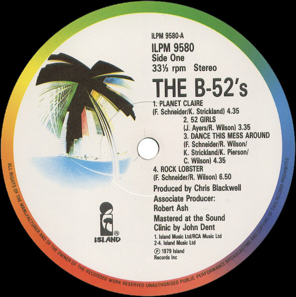 The B-52's - The B-52's | Island Records (ILPM 9580) - 3