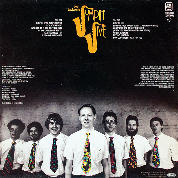 Joe Jackson - Jumpin' Jive | A&M Records (AMLH 68530) - 2 Joe Jackson - Jumpin' Jive | A&M Records (AMLH 68530) - 2