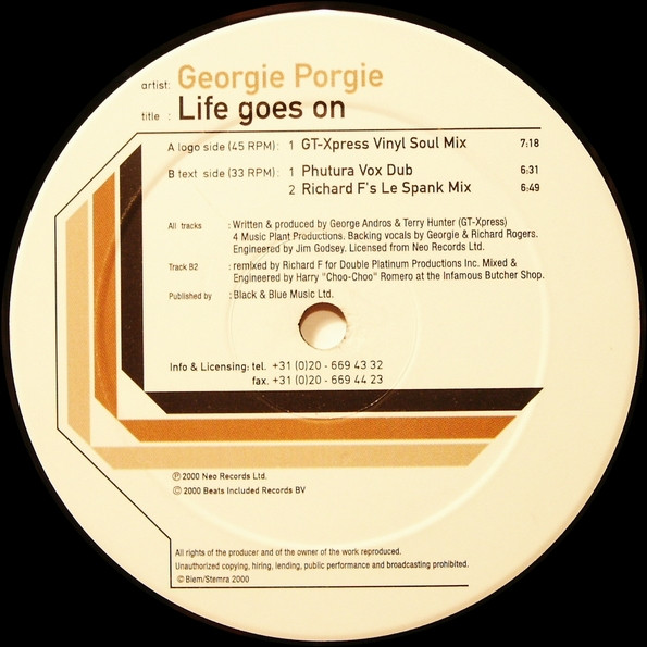 Georgie Porgie - Life Goes On | God Damn Funky (GDF 002) - 3