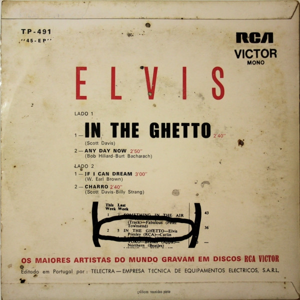 Elvis Presley - In The Ghetto | RCA Victor (TP-491) - 2