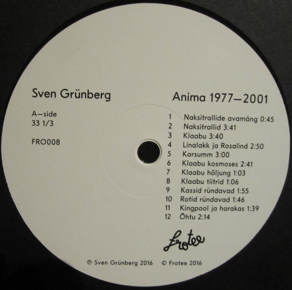 Sven Grünberg - Anima 1977-2001 | Frotee (FRO008) - 3