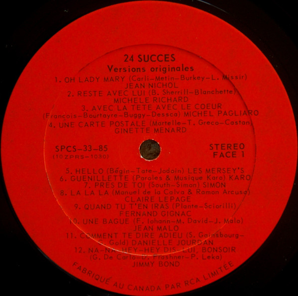 Various - 24 Succès - Versions Originales | RCA (SPCS 33-85) - 3 Various - 24 Succès - Versions Originales | RCA (SPCS 33-85) - 3